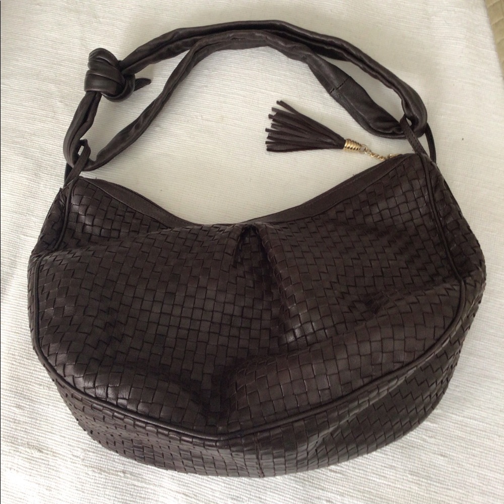 Italian Woven Leather Bag 💄Host Pick💄